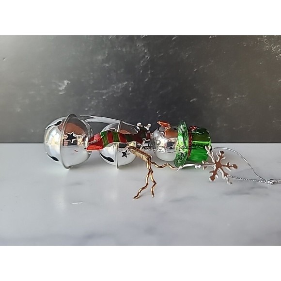 Jingle Bell Snowman Christmas Ornament - Picture 5 of 10